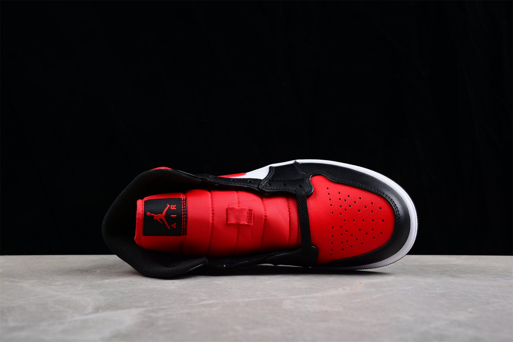 Nike Air Jordan 1 Mid "White Black Red Bred Toe" - Best Reps Website 2025