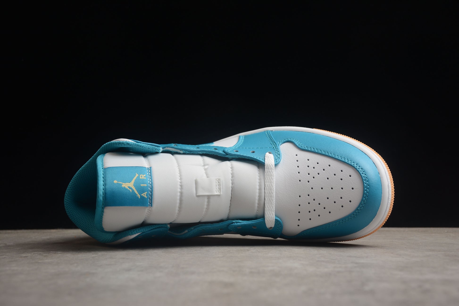 Nike Air Jordan 1 Mid "Aquatone Celestial Gold White" - Best Reps Website 2025