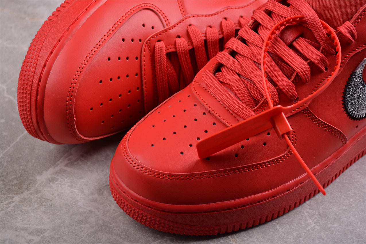Off-White x Nike Air Force 1 "Brick Red"