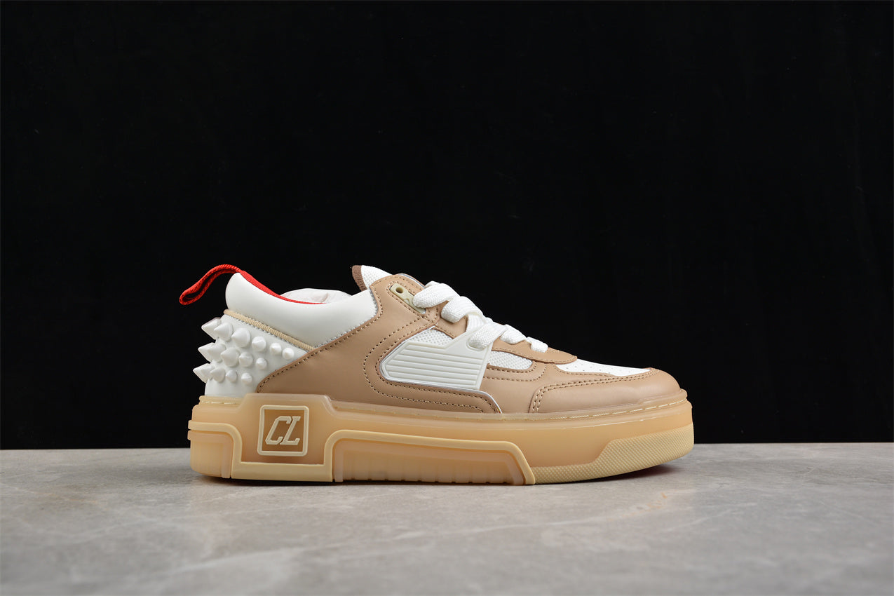 Christian Louboutin Astroloubi Lace-Up Sneakers in Camel