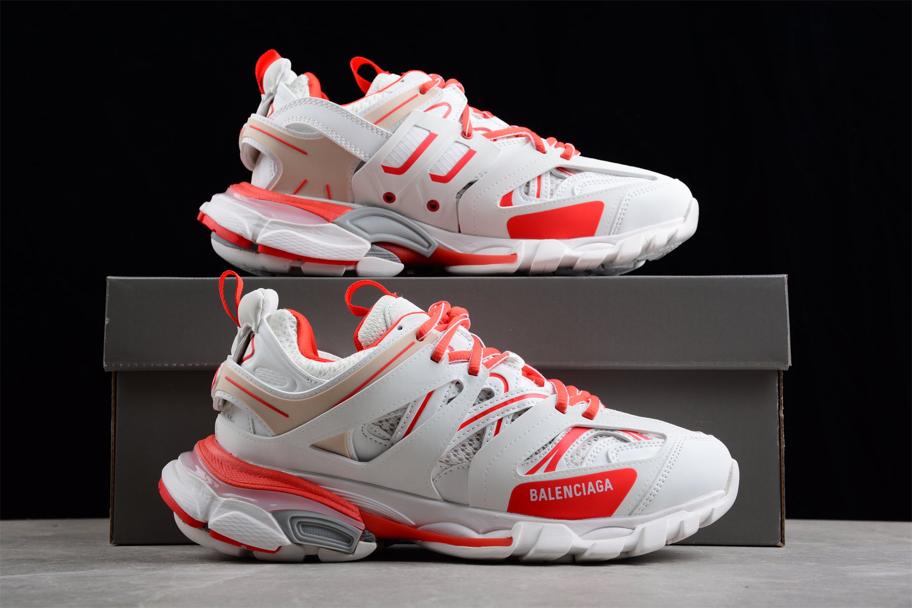 Balenciaga Track White/Coral Orange - Best Reps Website 2025