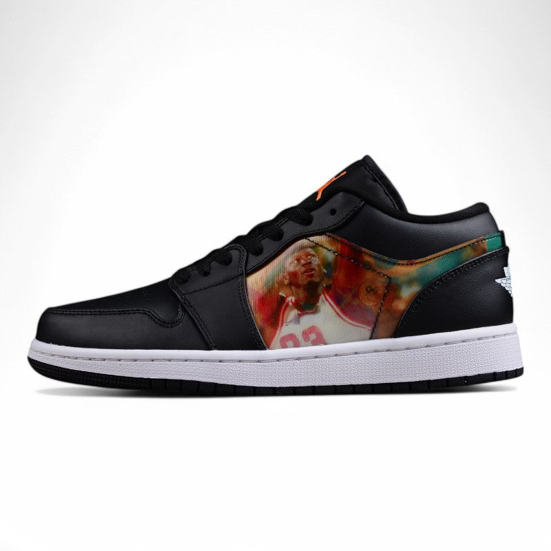 Nike Air Jordan 1 Low Hologram Sneakers Black/White