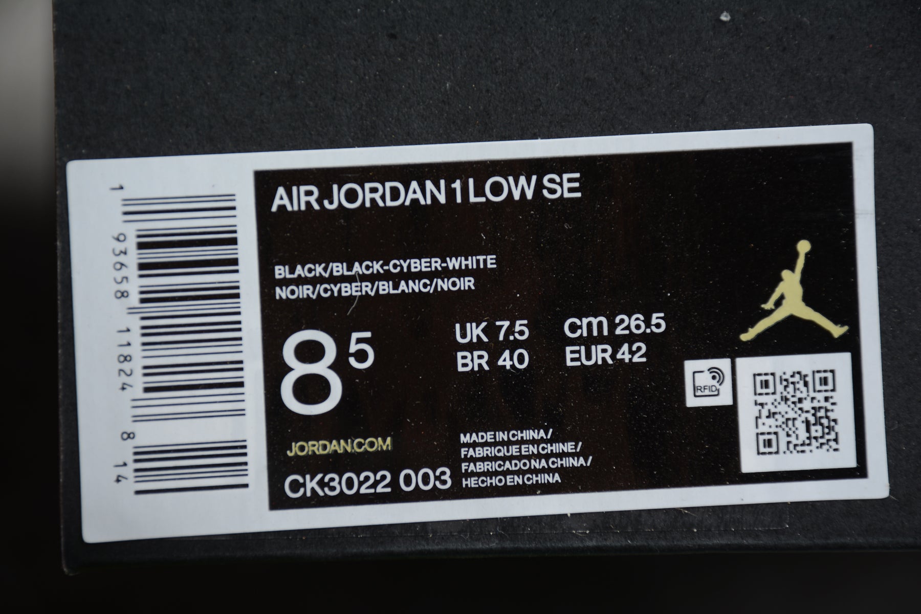 Air Jordan 1 Low "Cyber Green"