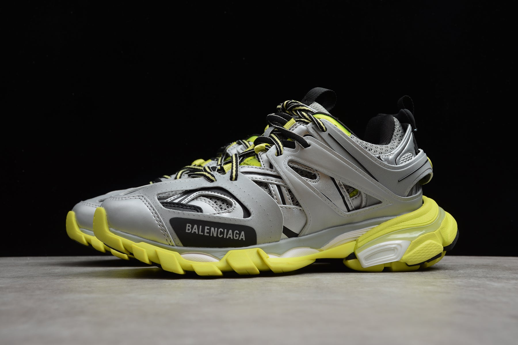 Balenciaga Track Trainers – Silver and Lime Green - Best Reps Website 2025