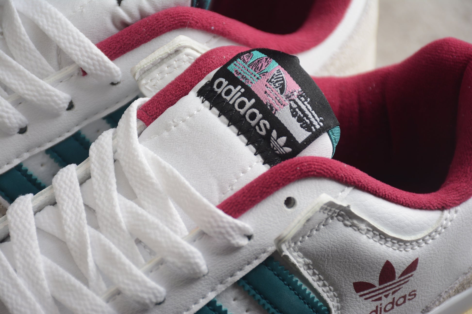 adidas Forum Low in White/Teal/Burgundy - Best Reps Website 2025