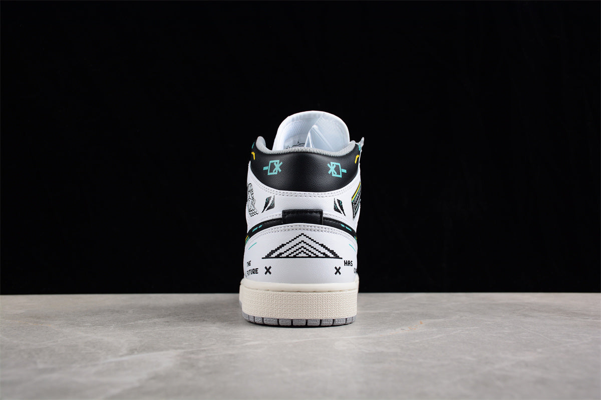 Air Jordan 1 Mid "The Future" White Black - Best Reps Website 2025