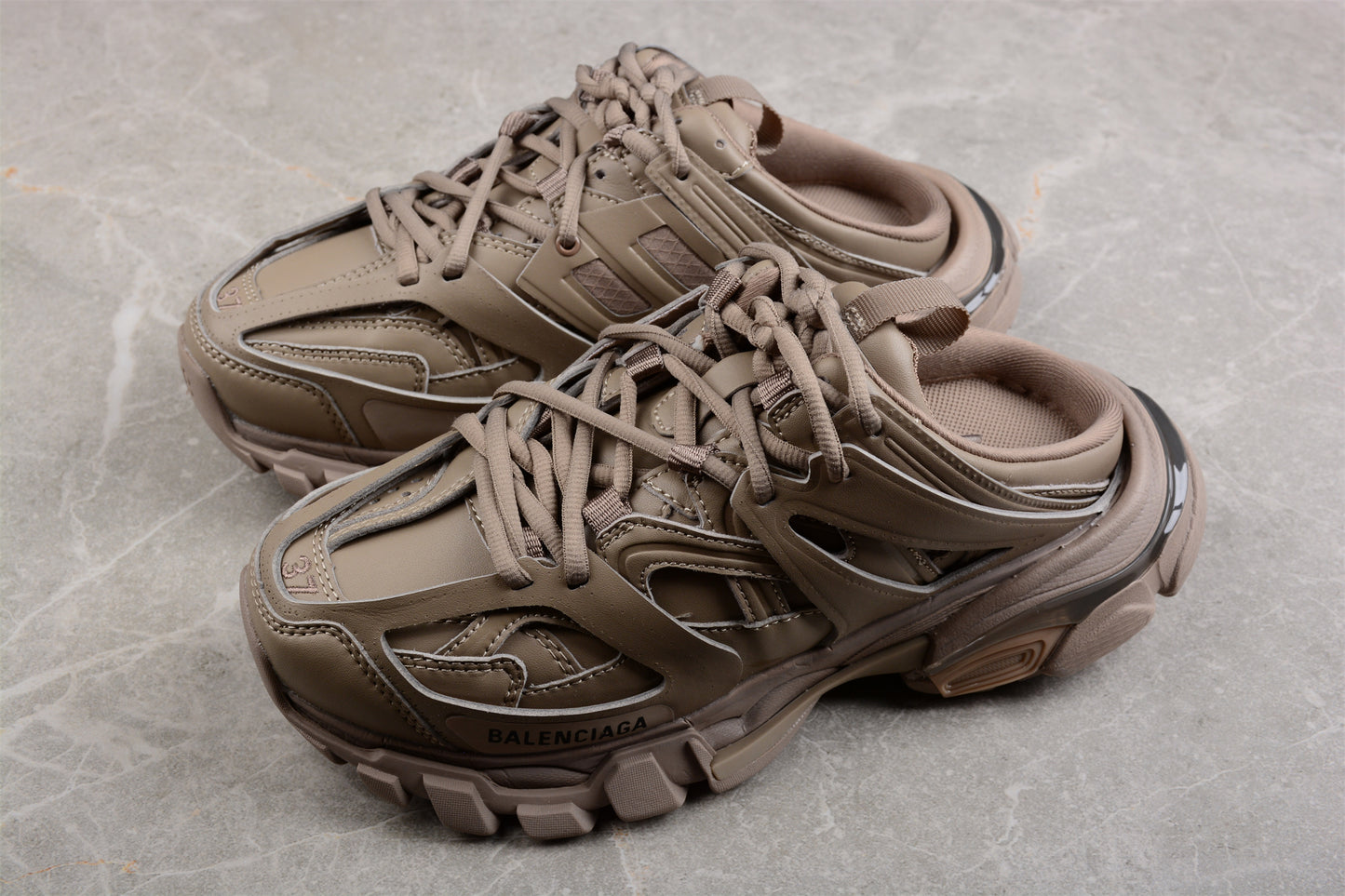 Balenciaga Track Mule in Coffee Brown - Best Reps Website 2025