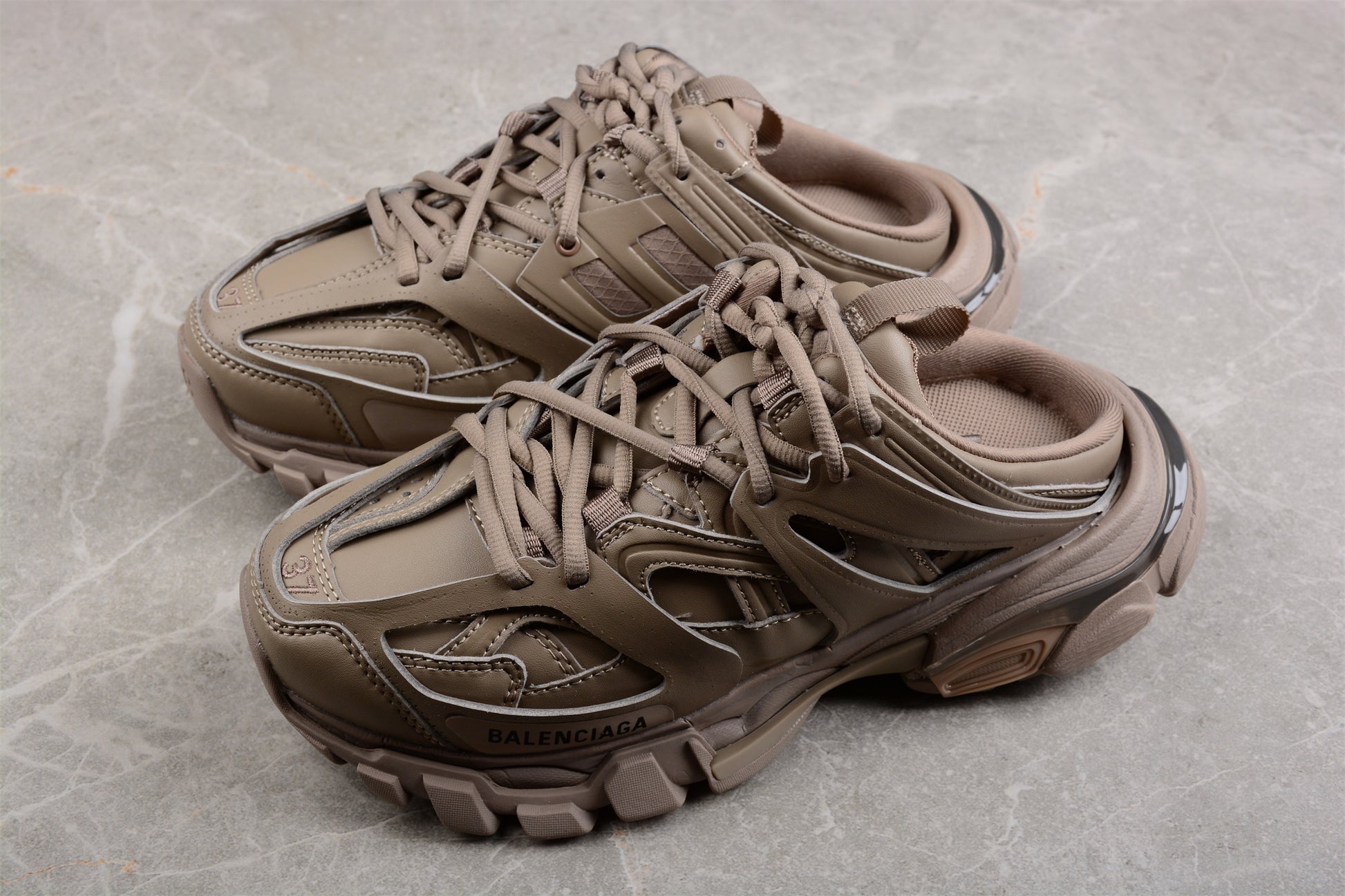 Balenciaga Track Mule in Coffee Brown - Best Reps Website 2025