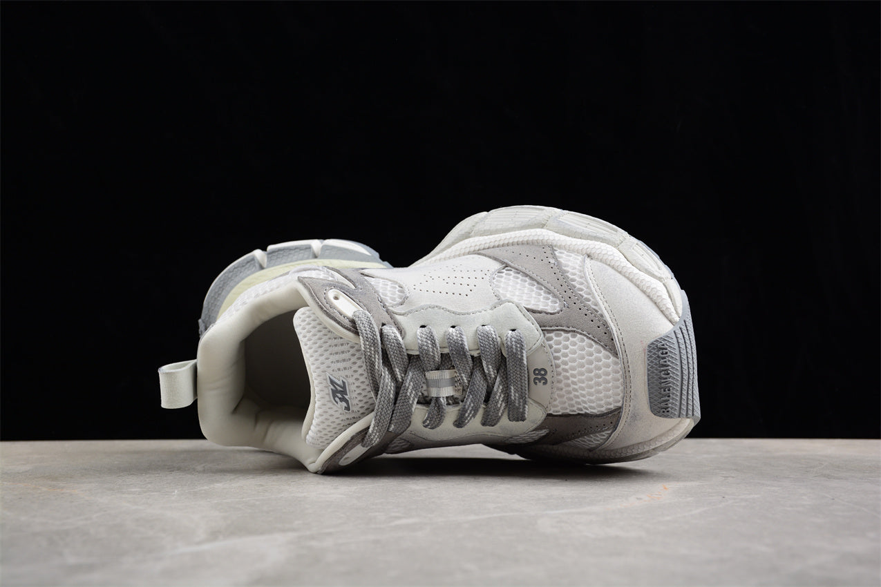 Balenciaga 3XL Distressed Sneakers in White/Grey - Best Reps Website 2025