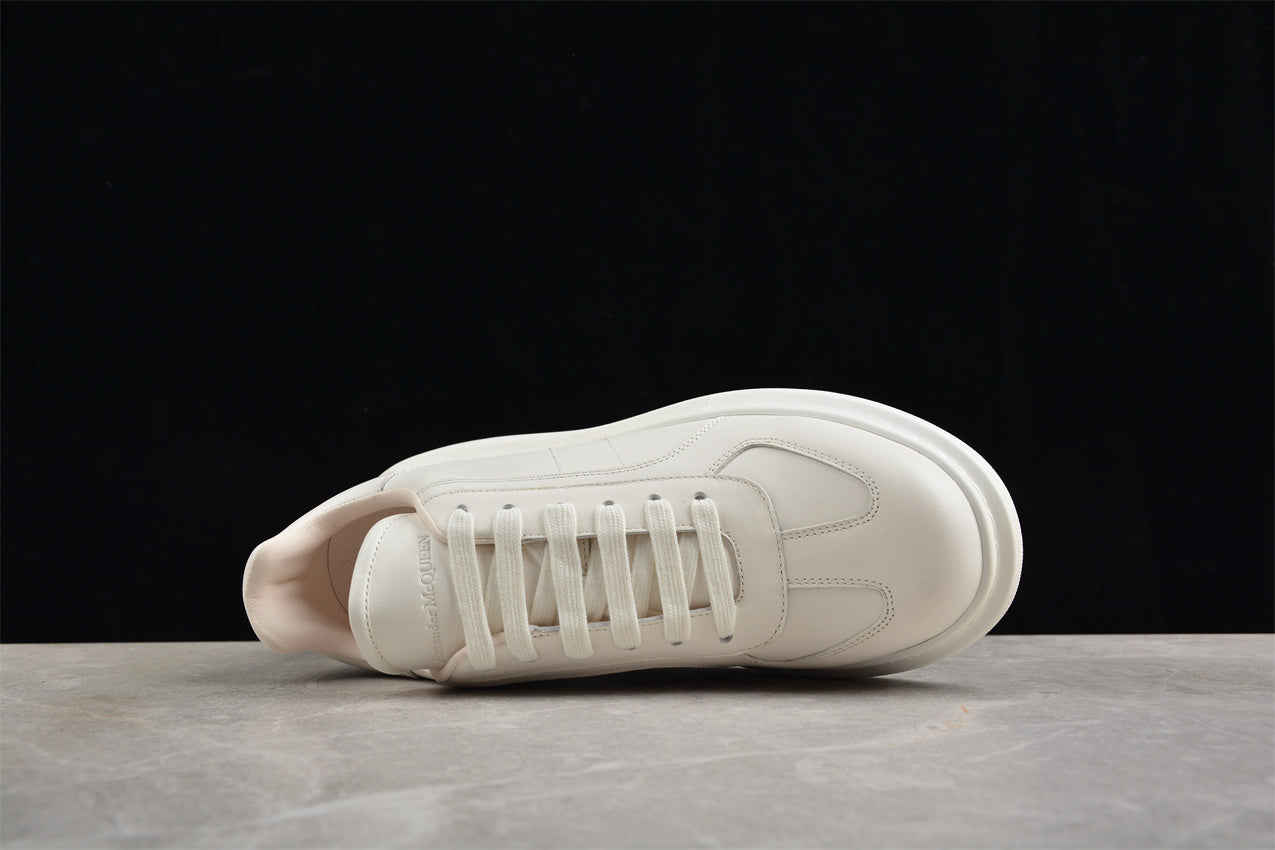 Alexander McQueen Oversized Leather Sneakers in White - Best Reps Website 2025