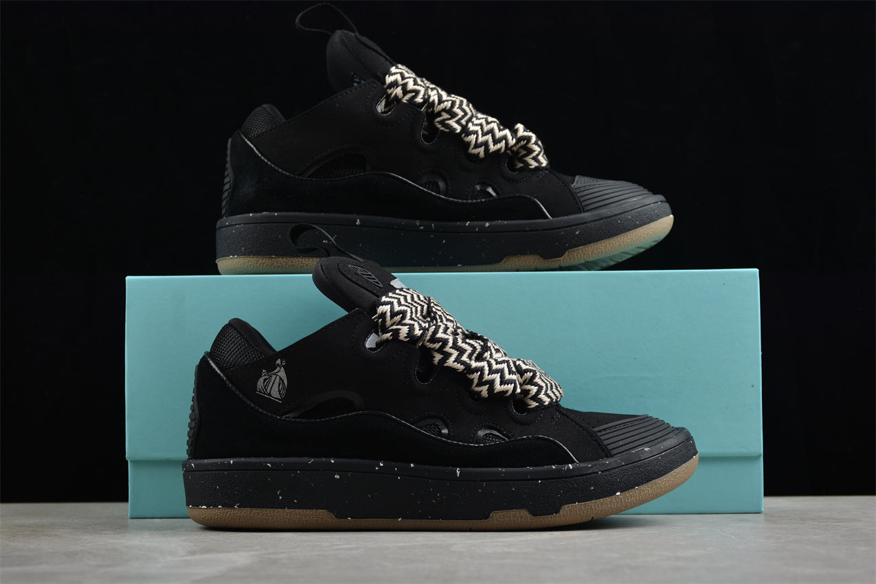 Lanvin Leather Curb Sneaker Black - Best Reps Website 2025