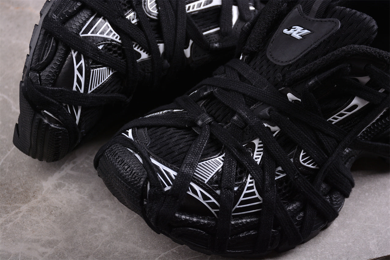 Balenciaga 3XL Extreme Lace Sneaker in Black/White - Best Reps Website 2025
