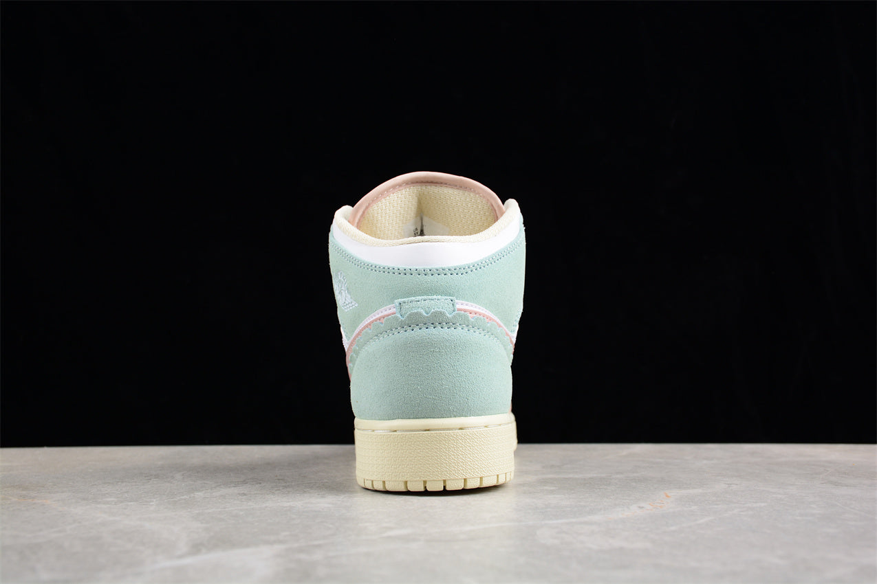 Air Jordan 1 Mid GS "Pink Oxford" (Youth) - Best Reps Website 2025