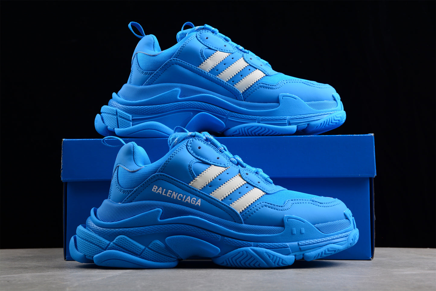 Balenciaga x Adidas Triple S – Blue - Best Reps Website 2025