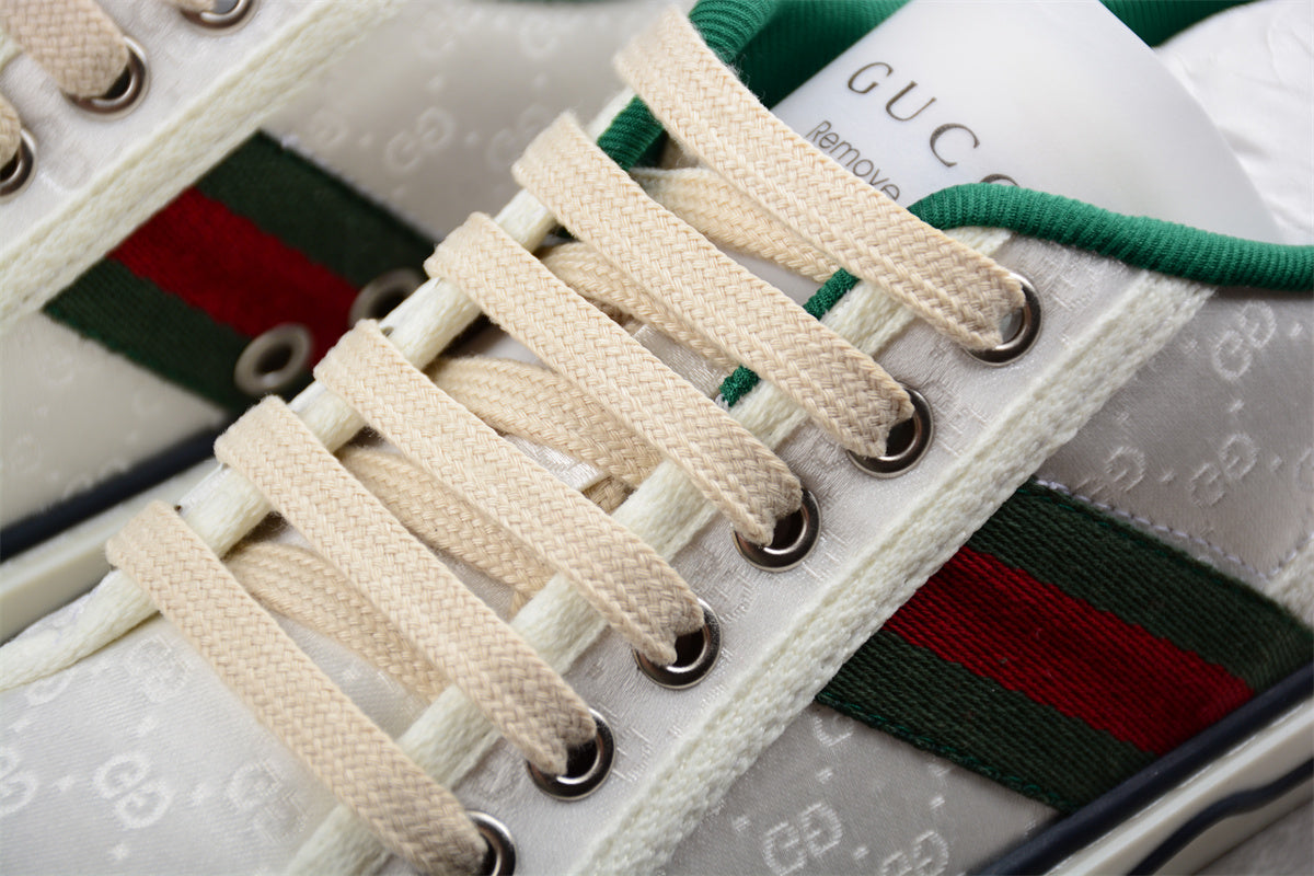 Gucci Tennis 1977 Denim GG Print White - Best Reps Website 2025