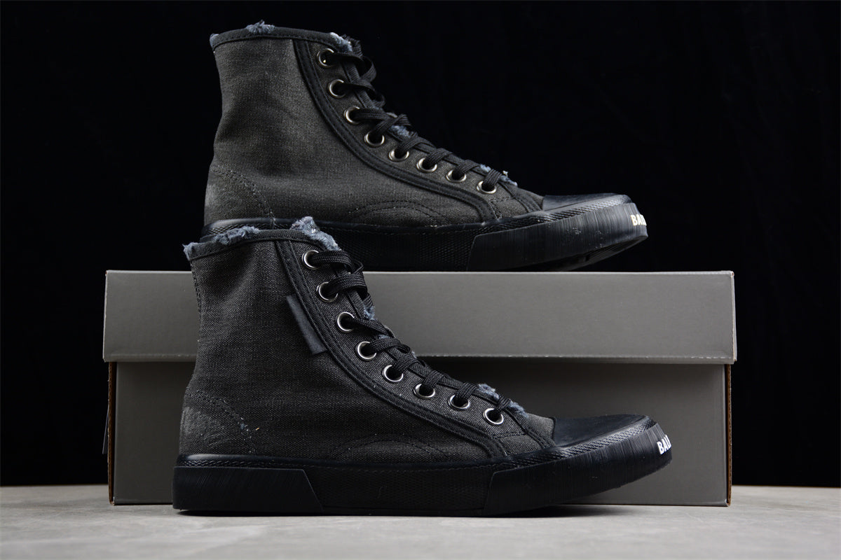 Balenciaga Paris High 'Destroyed - Triple Black' - Best Reps Website 2025