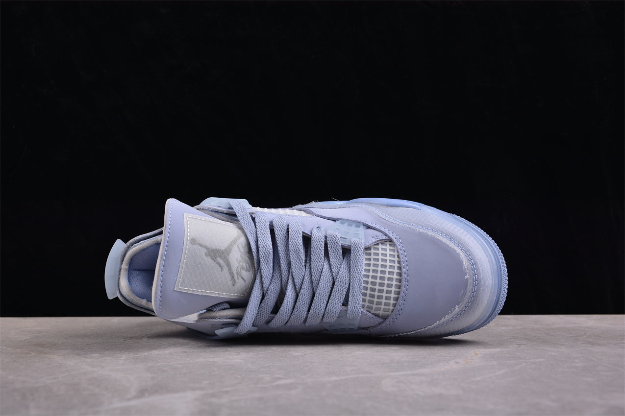 Off-White x Air Jordan 4 Custom "Blue Sail" - Best Reps Website 2025