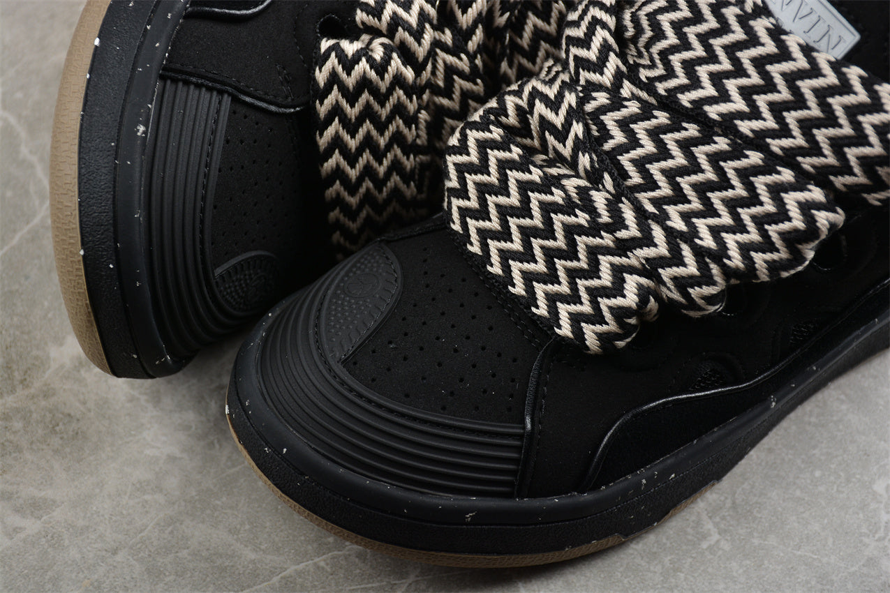 Lanvin Leather Curb Sneaker Black - Best Reps Website 2025