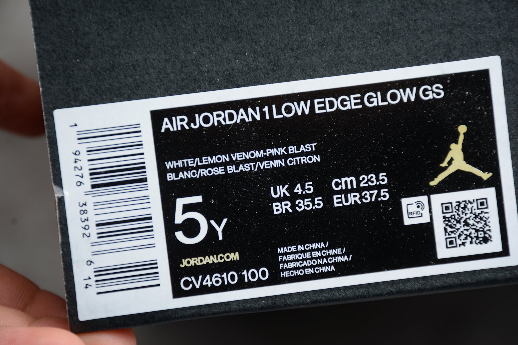 Nike Air Jordan 1 Low GS "Edge Glow"