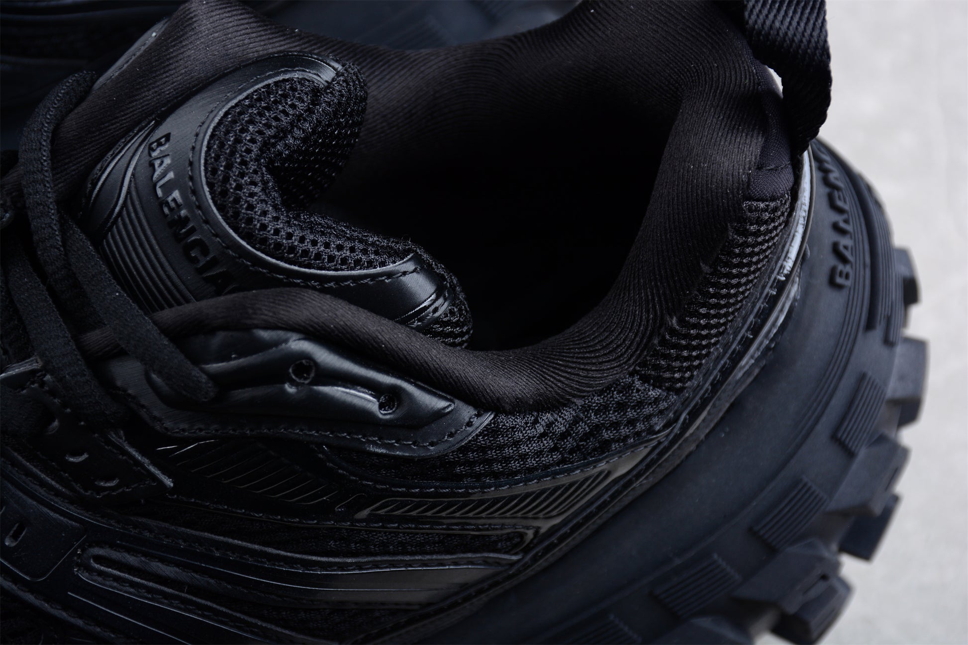 Balenciaga Defender Rubber Platform Sneakers in Black - Best Reps Website 2025