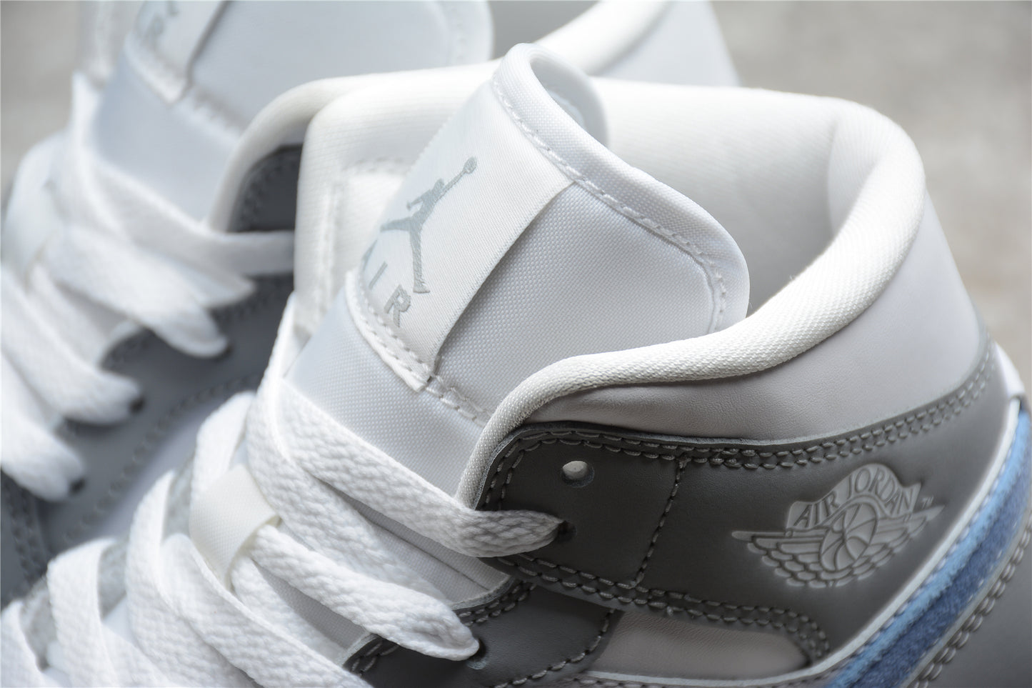 Air Jordan 1 Mid "Wolf Grey Aluminum" - Best Reps Website 2025