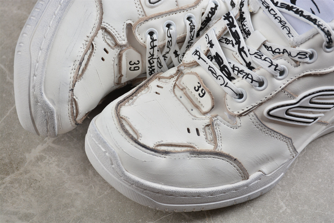 Balenciaga Hamptons Worn Out Pure White