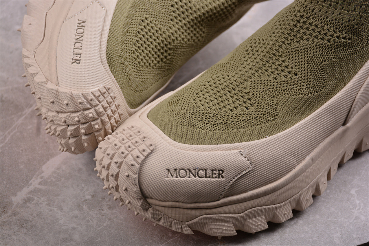 Moncler Trailgrip Sock Sneakers 'Green/Beige' - Best Reps Website 2025