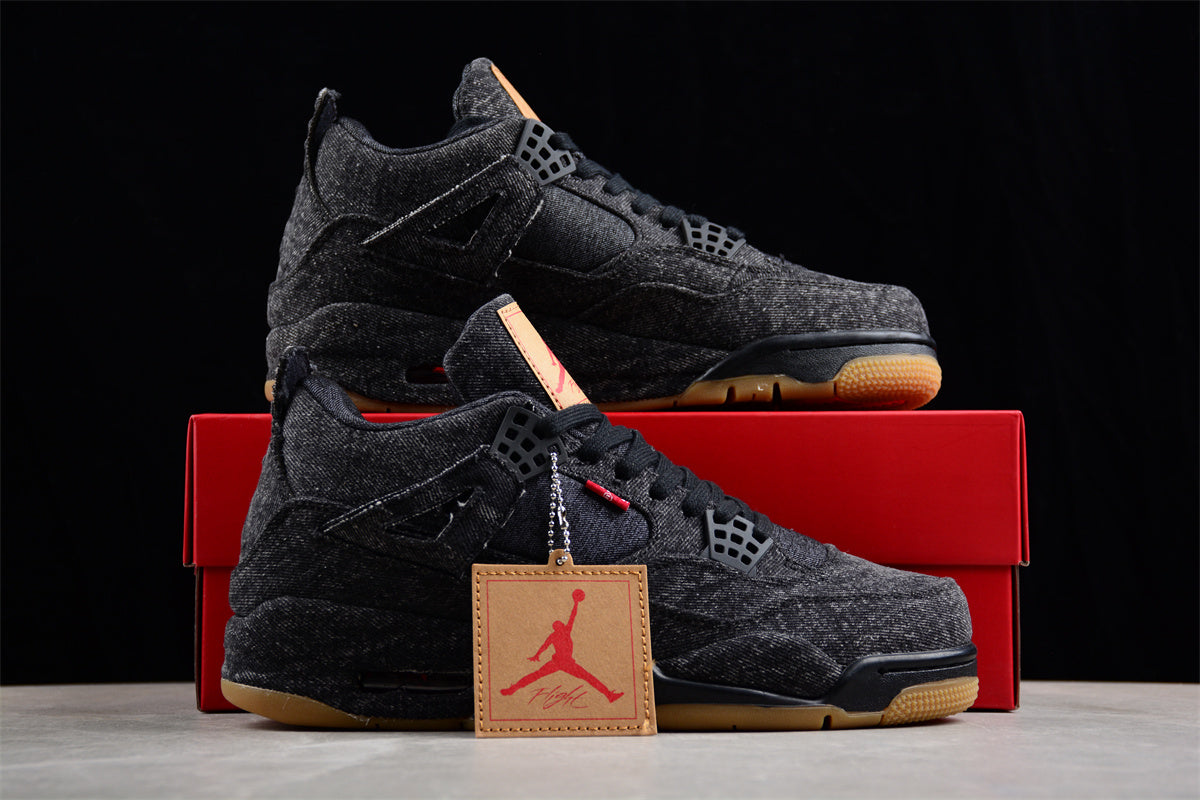 Levi’s x Air Jordan 4 Retro "Black Denim" - Best Reps Website 2025
