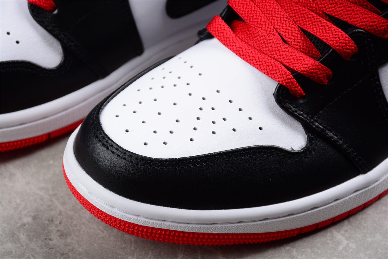 Nike Air Jordan 1 Mid "White/Black/Gym Red" - Best Reps Website 2025