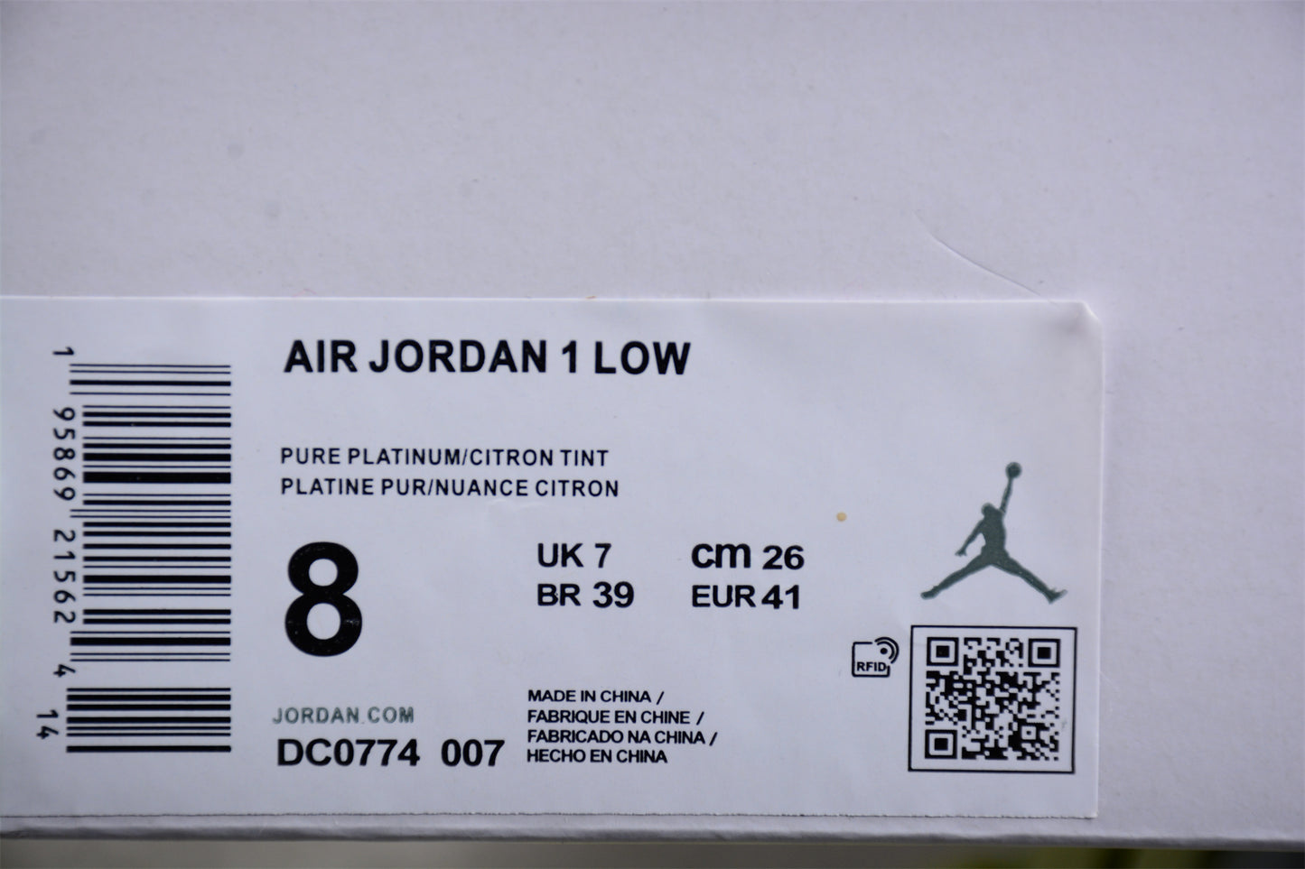 Air Jordan1 Low "Lemonade" DC0774-007