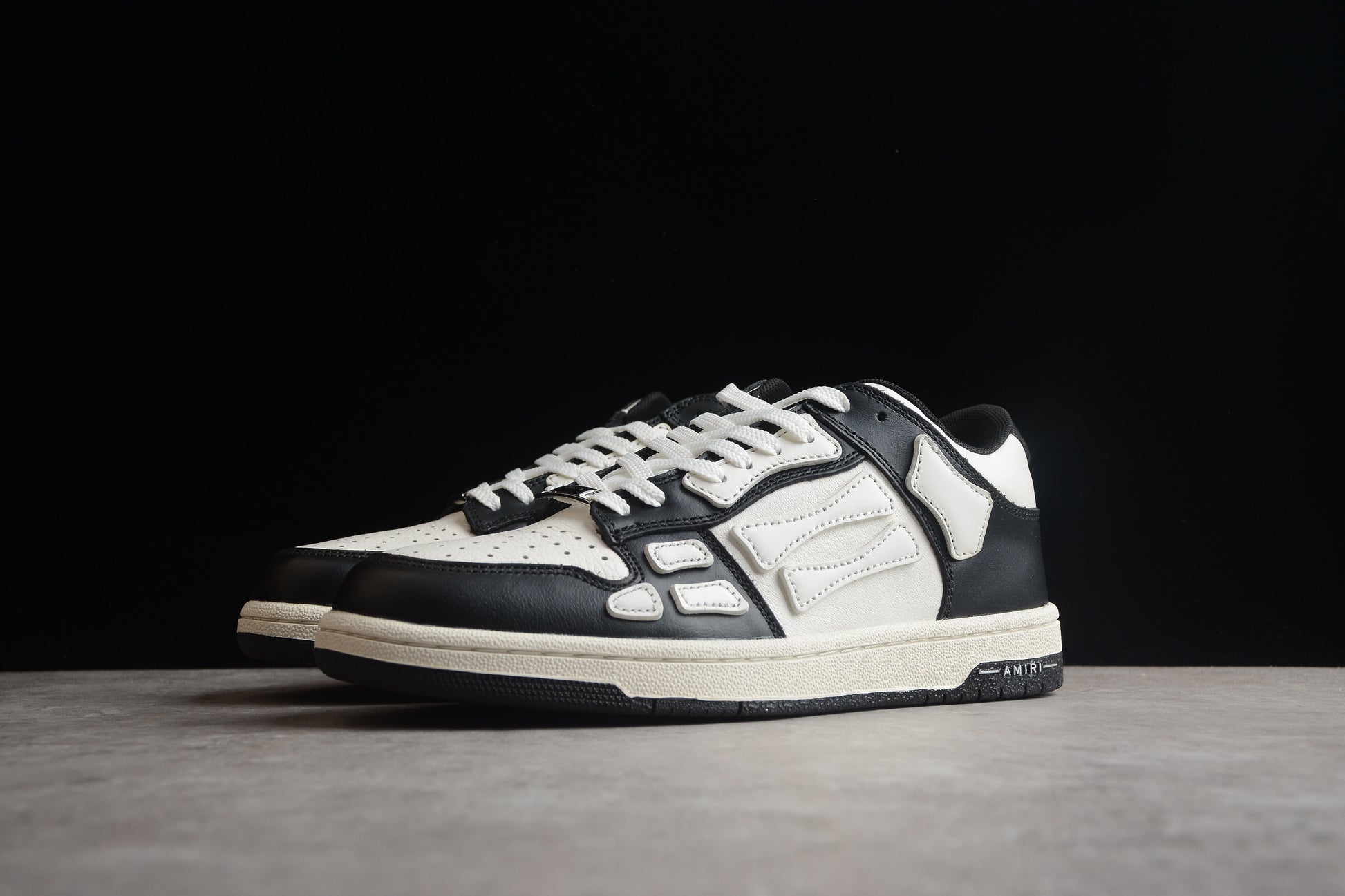  Amiri Skel Top Low 'Black White' 