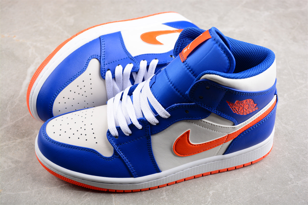 Air Jordan 1 Mid "Knicks" Orange Blue - Best Reps Website 2025