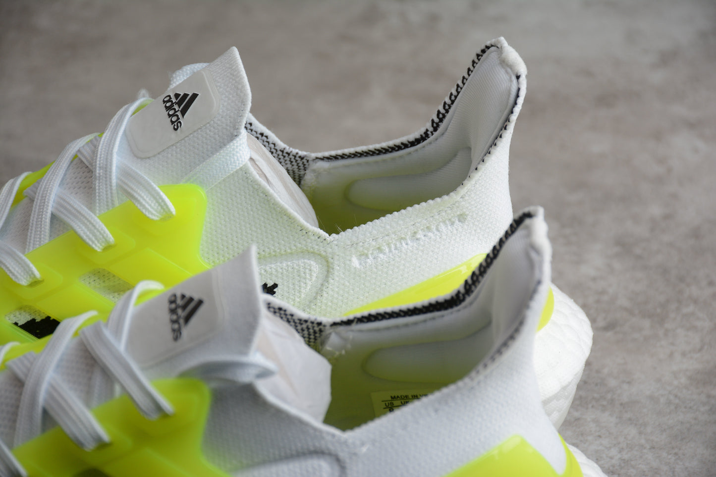 adidas UltraBoost 21 White Solar Yellow
