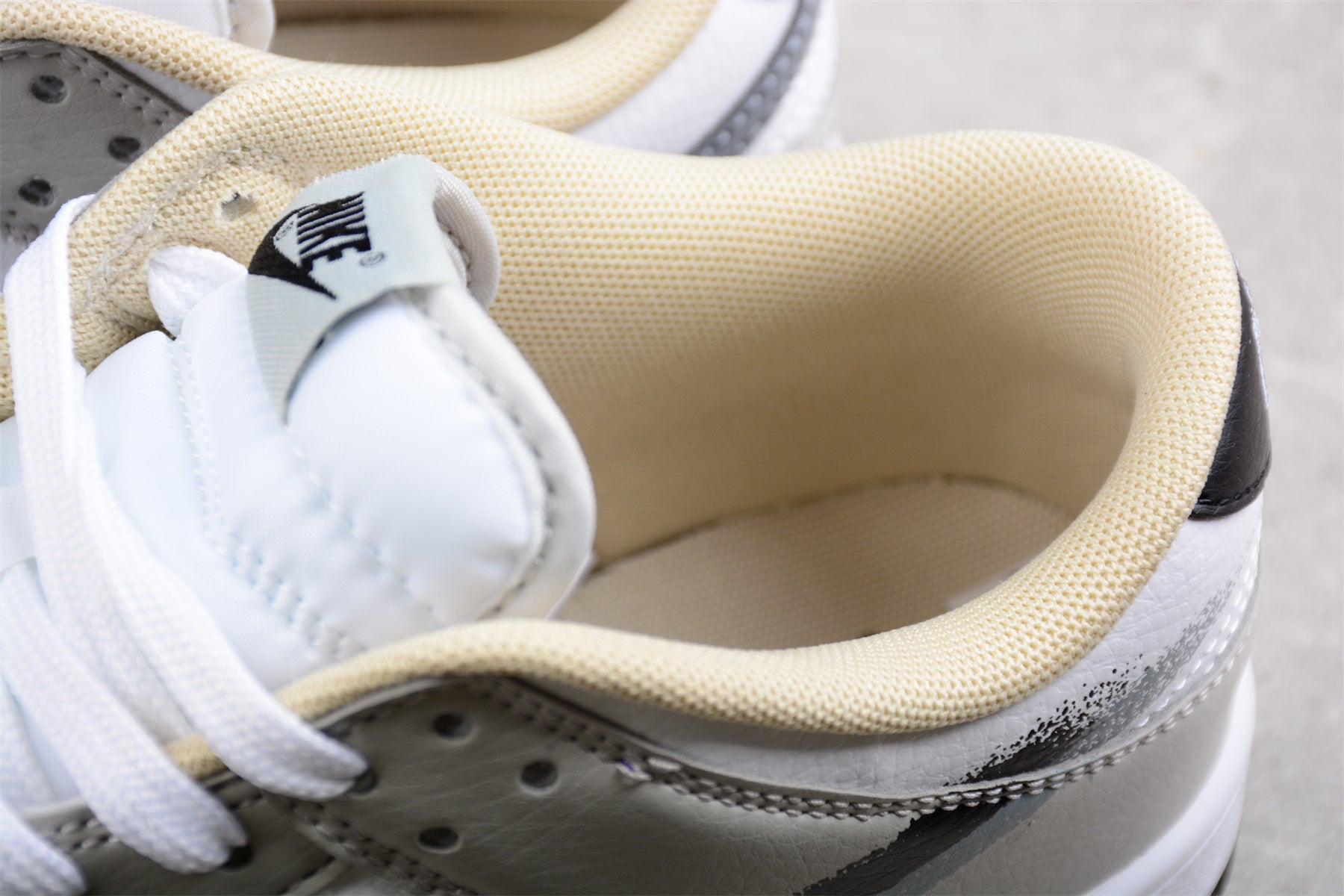 Nike Dunk Low "Spray Paint" Swoosh Gray