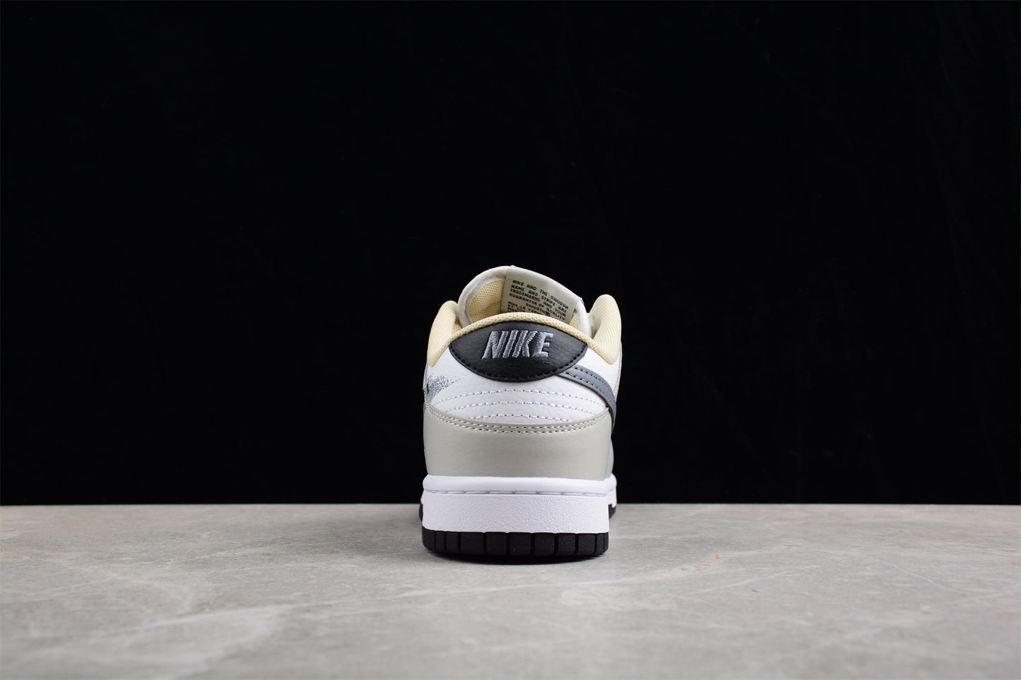 Nike Dunk Low "Spray Paint" Swoosh Gray