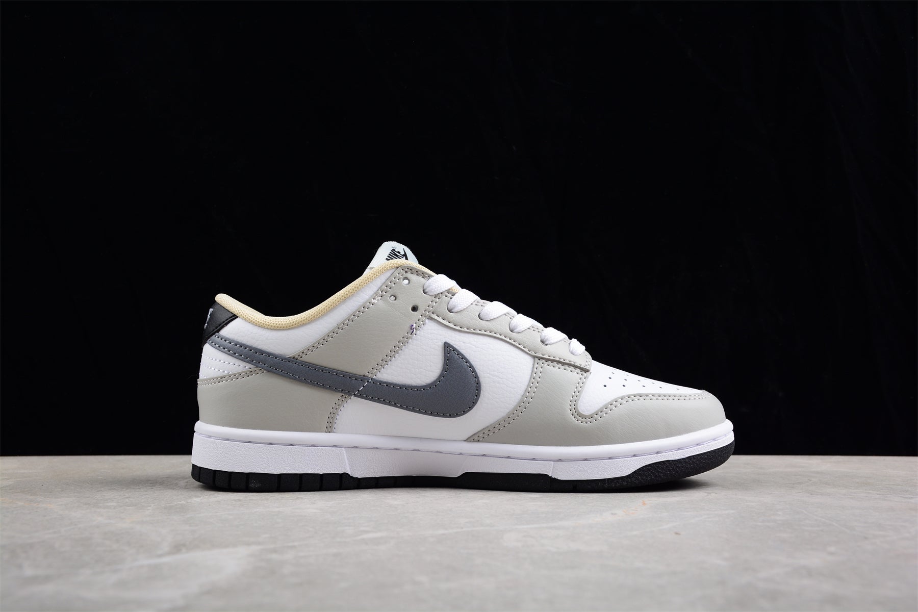 Nike Dunk Low "Spray Paint" Swoosh Gray