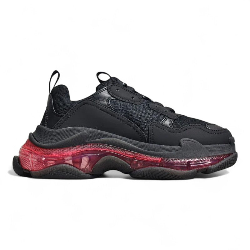 Balenciaga Triple S Clear Sole Black Red - Best Reps Website 2025