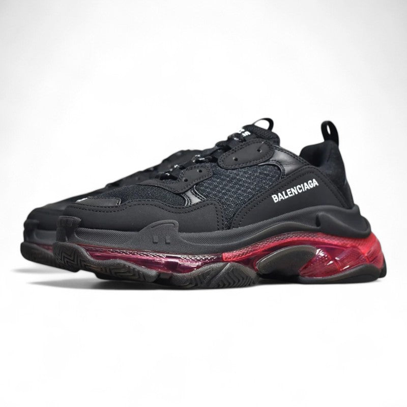 Balenciaga Triple S Clear Sole Black Red - Best Reps Website 2025