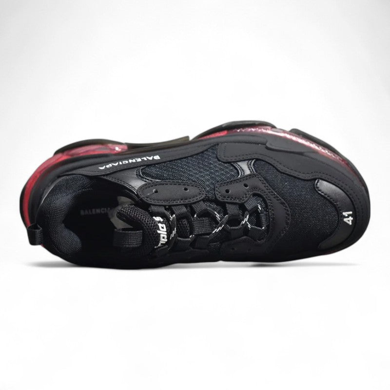 Balenciaga Triple S Clear Sole Black Red - Best Reps Website 2025