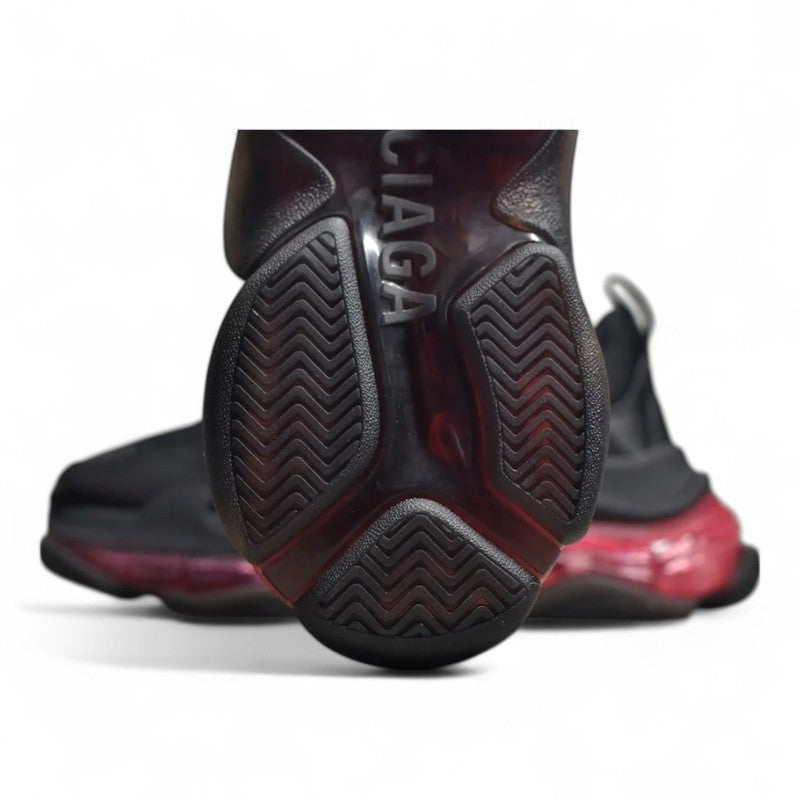 Balenciaga Triple S Clear Sole Black Red - Best Reps Website 2025