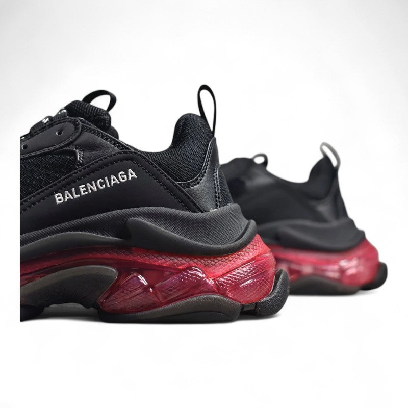 Balenciaga Triple S Clear Sole Black Red - Best Reps Website 2025