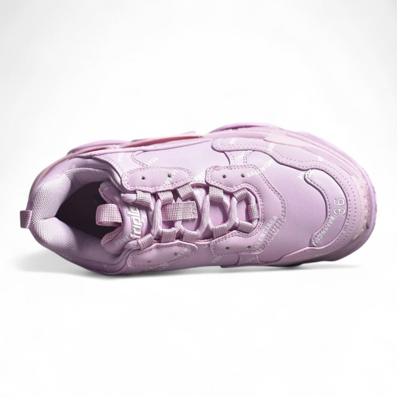 Balenciaga Triple S Allover Logo Pink - Best Reps Website 2025