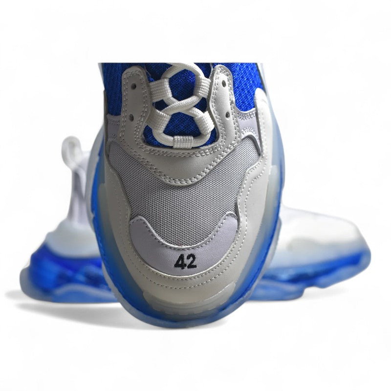 Balenciaga Triple S Clear Sole White Blue - Best Reps Website 2025