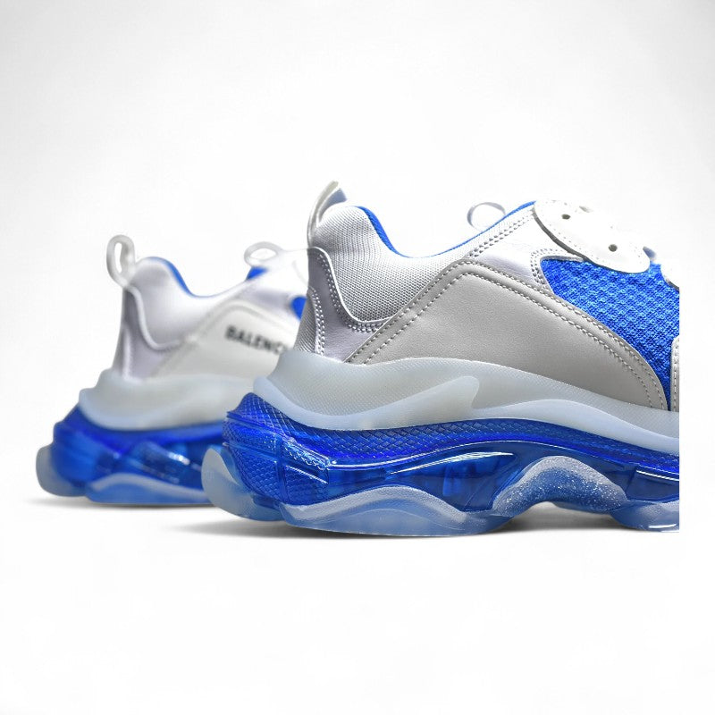 Balenciaga Triple S Clear Sole White Blue - Best Reps Website 2025