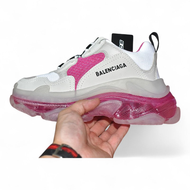 Balenciaga Triple S Clear Sole White Pink - Best Reps Website 2025