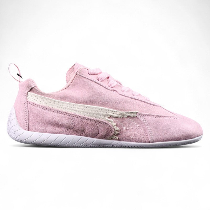Balenciaga Speedcat Suede in Pink/White