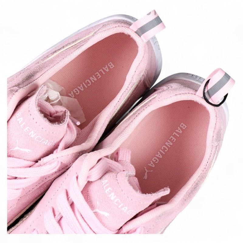 Balenciaga Speedcat Suede in Pink/White