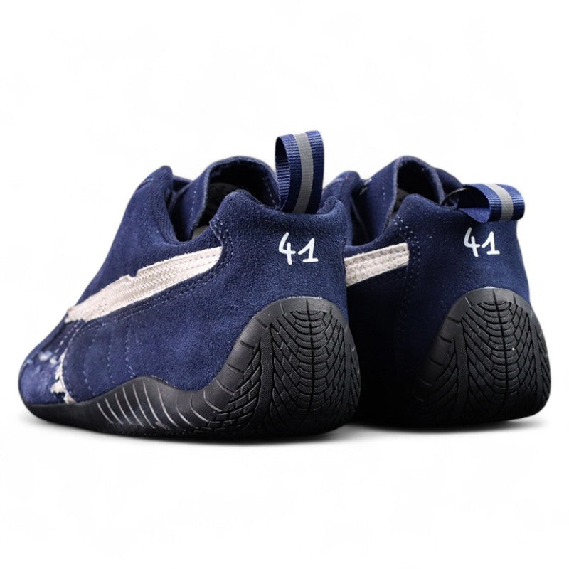 Balenciaga Speedcat Suede in Navy White Black