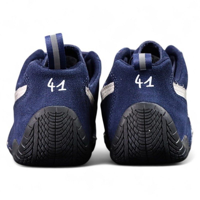 Balenciaga Speedcat Suede in Navy White Black