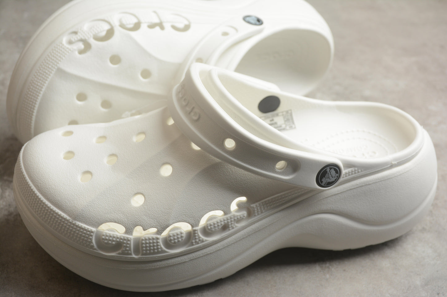 Crocs Baya Platform Clogs in White